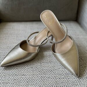 Elegant Silver Women's Heels